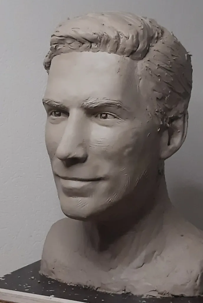 zelfportret van beeldend kunstenaar Take van 't Zet